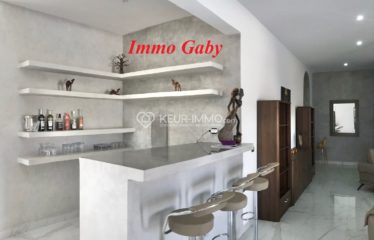 Superbe villa neuve épurée située dans un Domaine, proche de la mer, de la route et du Saly Center. Mobilier et équipements de qualité.