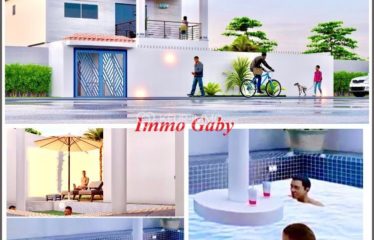 Projet Immobilier – Villa en cours de construction, située à Saly Joseph du côté de l’école française Jacques Prévert, proche du centre-ville, commerces, et à moins de 10 minutes des plages de Saly.