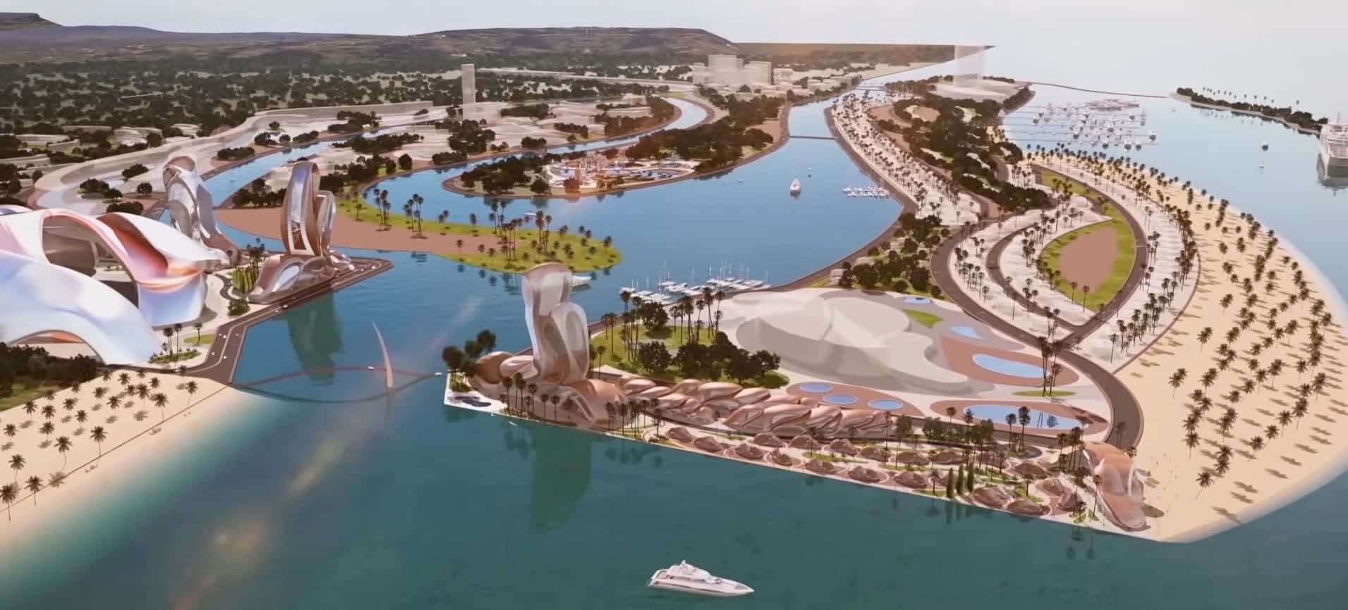 akon city Vue en 3D des plans d'architecte de Akon City au Sénégal